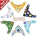 2018 Baby Bandana Drool Bibs & BPA Free Banana Teether Toothbrush Bundle - Super Soft Milk Fabric - Perfect For Sensitive Skin - Cute & Colorful Unisex Pattern - For Baby Boys & Girls 0-36 Months Old