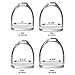 Derby Fillis Stirrup Irons St. Steel with Rubber Pads