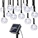 Solar String Lights Globe Crystal Balls Waterproof LED Fairy Lights for Garden Yard Home Party Wedding Decoration Cool White