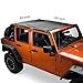 Jeep Wrangler Mesh Shade Top Cover Provides UV Protection 2007-2017 4-Door JKU Jeep JK Roof Sun-shade Mesh Shade for Jeep Wrangler with 15 years Warranty