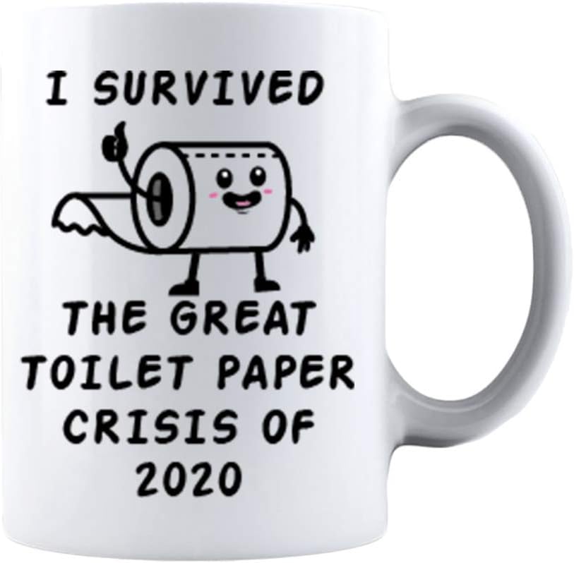 KropsisI Survived the Great Toilet Paper Crisis Of 2020 Ceramic Coffee Mug Tea Cup White