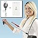 lotusflowert ID Badge Holder Duty Carabiner Badge and Key Reel with One Card ID Badge Holder (Sold Individually, Black)