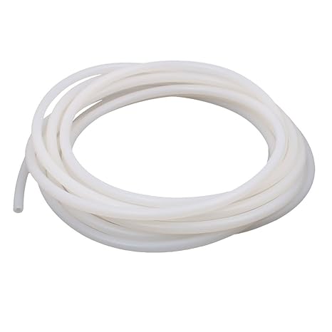 sourcing map 3mm x 6mm Silikonschlauch Wasser Luftpumpe Schlauchleitung 5M Beige