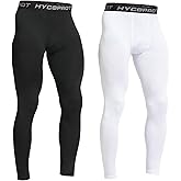HYCOPROT Men's Compression Pants, Athletic Leggings Base Layer Cool Dry Workout Tights for Running Yoga Gym Basketball