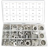 Swordfish 32411 Automotive Aluminum Washer Assortment, 450 Piece