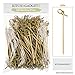 Bamboo Cocktail Picks - 300 Pack - 4.1 inch - With Looped Knot - Great for Cocktail Party or Barbeque Snacks, Club Sandwiches, etc. - Natural Bamboo - Keeps Ingredients Pinned Together - Stylish primary
