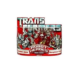 Transformers 2007 Movie Robot Heroes Autobot Jazz & Decepticon Frenzy