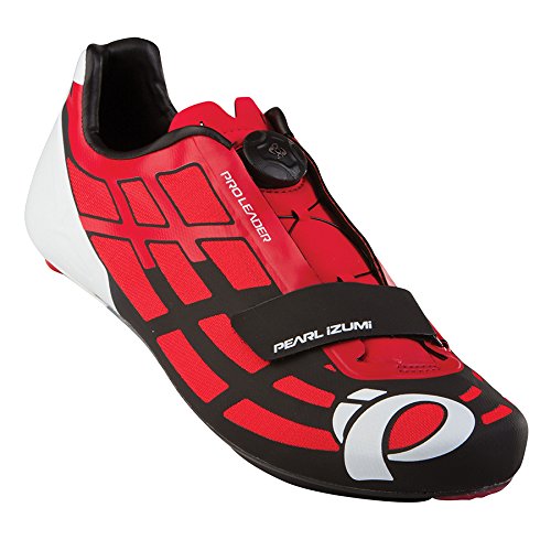Pearl Izumi - Ride Men's P.R.O Leader II Cycling Shoe,Fiery Red/Black,38.5 EU/5.7 D US