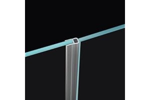 DALRUN Glass Door Side Seal Strip 100” Frameless Shower Door Sweep for 3/8" Sliding or Swing Framelss Glass Door