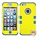 MYBAT IPHONE5HPCTUFFSO011NP Premium TUFF Case for iPhone 5 - 1 Pack - Retail Packaging - Yellow/Tropical Teal