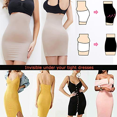 SLIMBELLE Half Slips Shaper Cool Comfort Seamless Firm Control Slip