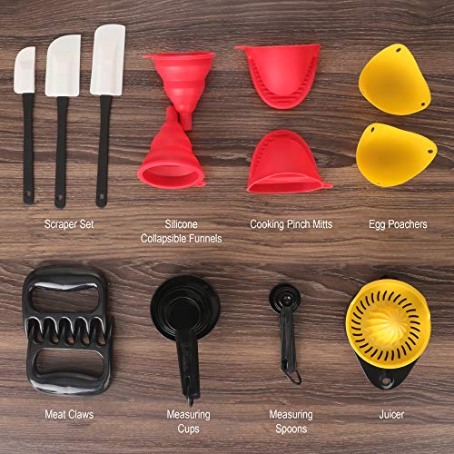 Kitchen Utensil Set 50Piece Cooking Utensils Nylon and Stainless Steel Utensil set