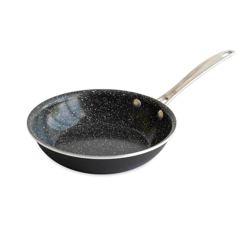 Nordic Ware Basalt Aluminum Saute Skillet, 8-Inch, Nonstick Ceramic Coating
