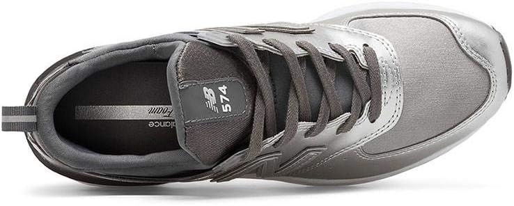 new balance 574 prata feminino