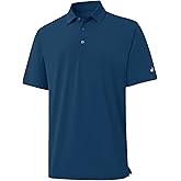 Rouen Golf Shirts for Men Dry Fit Performance Short Sleeve Moisture Wicking Plain Pique Casual Sports Mens Polo Shirts