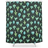 Society6 Funny Cacti Shower Curtain 71" by 74"