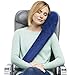TRAVELREST All-in-One Neck & Body Pillow - Advanced Support and Comfort Design, Travel Essentials, Memory Foam, Inflatable, Airplane & Car Seat, Sleeping on Long Flight & Trips, Travel Pillow - Blue