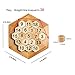 HuoBi Wooden Digital Platter Puzzle, 20 Pieces Brain Teaser Toy for Kids and Adults, Recommended Age 6+ Years