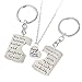 3PCs/Set Father Mother Girl I Love U Charm Pendant Necklace Jewelry Gifts for Daughter Daddy Mom