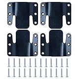 LazyMe Universal Sectional Sofa Interlocking Sofa Connector Bracket with Hardware- 2 Sets, 4 Piece