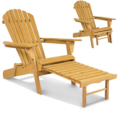 Best Choice Products Outdoor Patio Deck Garden Foldable Adirondack Wood