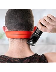 NEKMATE Neckline Shaving Template and Hair Trimming Guide | Barber Style DIY Hands-Free Cut, Trim, and Shave Use for Straight Lines | Non-Slip, Skin Safe Silicone