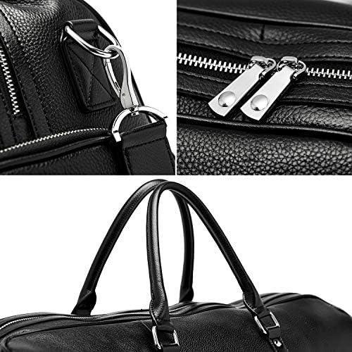 BOSTANTEN Genuine Leather Duffle Bag for Men Travel Overnight Gym Sports Luggage Duffel Bags 6 BOSTANTEN Genuine Leather Duffle Bag for Men Travel Overnight Gym Sports Luggage Duffel Bags
