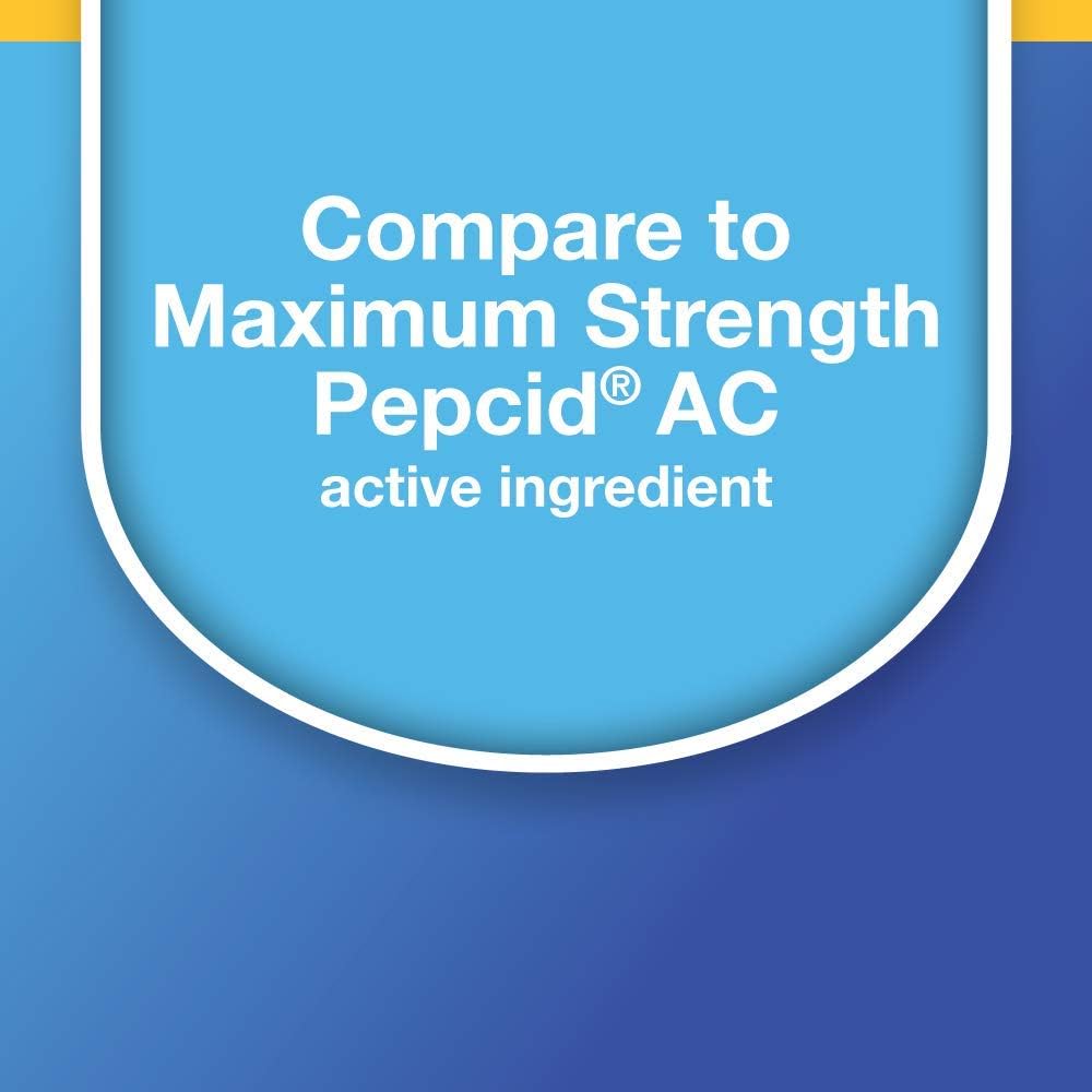  Basic Care Maximum Strength Famotidine Tablets 20 mg, Acid Reducer for Heartburn Relief, 200 Count: Health & Personal Care