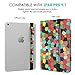 MoKo Pencil Case Holder for Apple Pencil - PU Leather Elastic Pencil Pocket Sleeve Detachable Pouch Cover for Apple Pencil, Fit iPad Pro 9.7 Inch Cases and iPad Pro 10.5 Inch Cases, Stained Glass