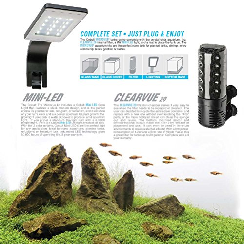 Cobalt Aquatics 14012 Microvue3 30 Aquarium Kit