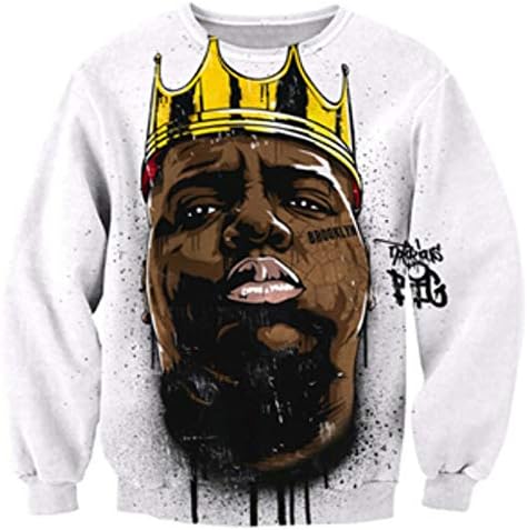 Mens Biggie Smalls Long Sleeve Big SizeT-Shirts Casual Men Tee