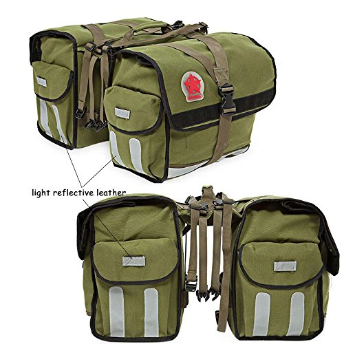 COTEetCI Bike Trunk Bag Rear Rack Waterproof Bicycle Pannier Seat Bag Cycling Pouch Carrier Bag - Thumbnail 2