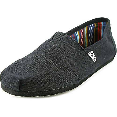 Toms mens classic canvas slip on casual loafer shoe, bl…