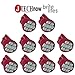 Jtech 10x T10 8-SMD Red LED Car Lights Bulb Interior, Instrument Cluster, License Light W5W, 147, 152, 158, 159, 161, 168, 184, 192, 193, 194 2825