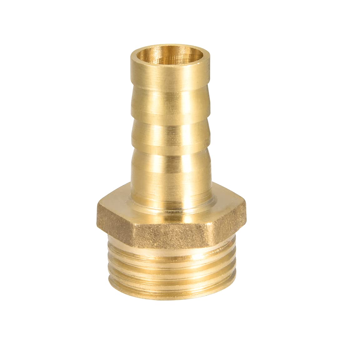 sourcing map Brass Hose Barb Fitting,Connector,12mm Barb x G1/2 Male Pipe Adapter