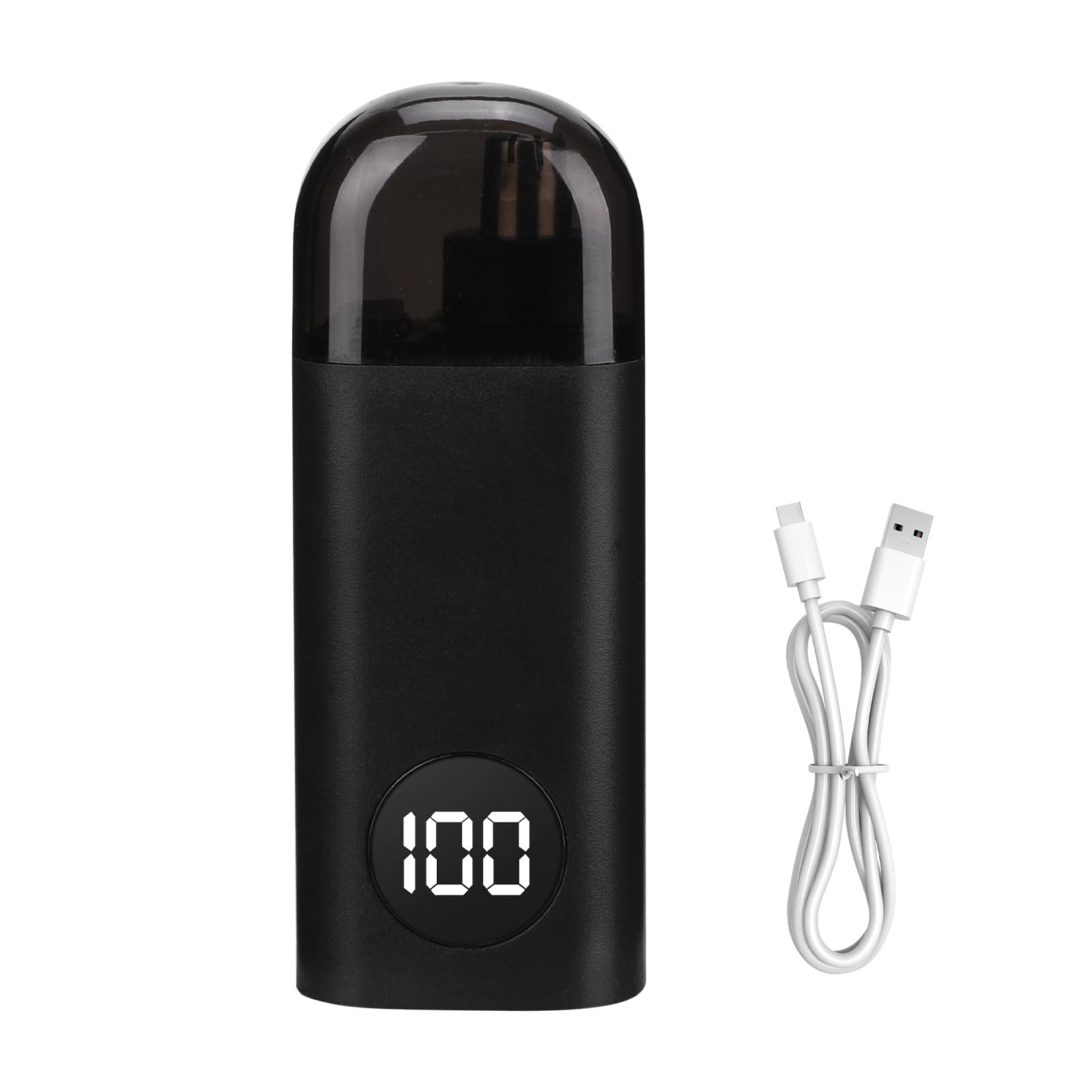 USB Rechargeable Waterproof Nose & Ear Hair Remover - Painless Eyebrow & Facial Trimmer for Men & Women