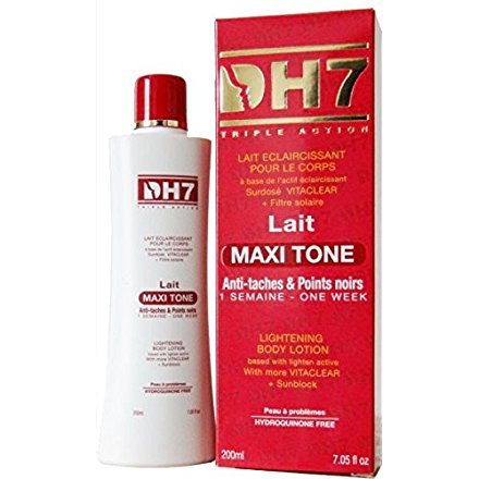 DH7 Anti Taches Lait Eclaircissant Maxi Tone Skin Lightening Lotion Milk 200ml