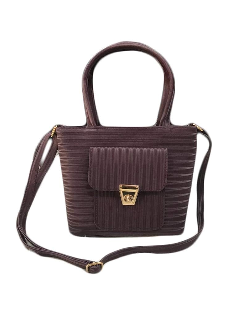 Buy SMART BAGS Womens Leather Hand Bag(Brown_SM001) at Amazon.in