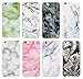 Iphone 6s Plus Case, Iphone 6 Plus Case, IiEXCEL Marble Pattern Green Soft TPU Cover Case and Glass Screen Protector for Iphone 6 Plus & Iphone 6s Plus (Color 6A)