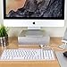 Satechi Premium Aluminum Monitor Stand V1.0 with 4 USB 3.0 Ports for iMac, Mac Mini, MacBook Pro, Air/Windows PC, Laptop, Desktop ((4 USB 3.0))