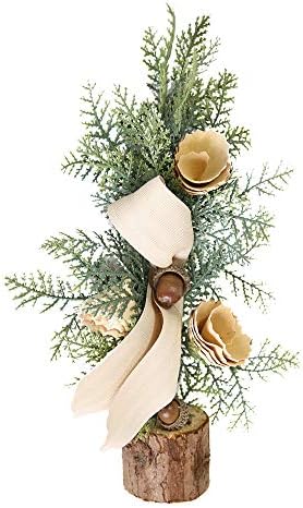 shijiazhuangxingxinjiaju Christmas Desk Decoration Mini Wood Christmas Tree Ornament Christmas Decoration Gift (C, Picture)