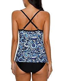 Bañador de dos piezas para dama, diseño de Tankini