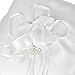 Flower Basket and Ring Pillow Set, Ivory Satin Bowknot Ring Bearer Pillow and Wedding Flower Girl Basket Set (Flower)