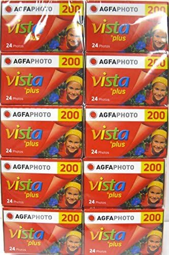 Agfa Vista Plus 200 135-24 Color Negative Film 10 Pack