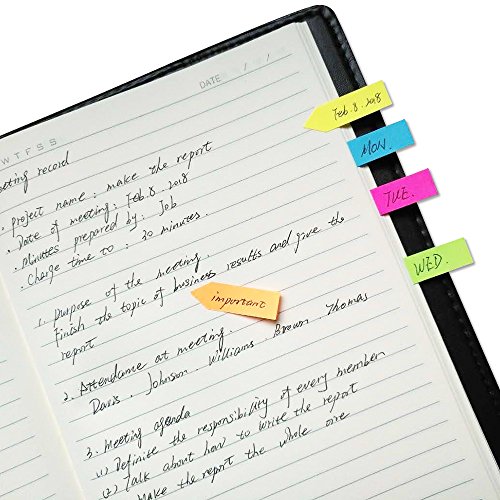 Vicloon Tabs With Ruler, 1380pcs Morandi Page Markers, 8pcs Coloured