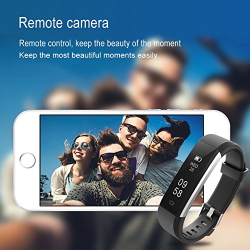 Activity Tracker , Lintelek Slim Fitness Tracker Watch, Touch Screen Bluetooth Pedometer Smart