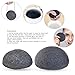 PIXNOR Konjac Sponge All Natural Facial Body Sponges with Activated Bamboo Charcoal - 3 Pack