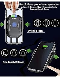 Qi   Cargador automático inalámbrico para coche, cargador de coche de gravedad, 10 W, carga rápida para Samsung Galaxy S9 S9Plus S8 S8Plus Note 8,7,5 W para iPhone X XS XS MAX XR 8 8Plus