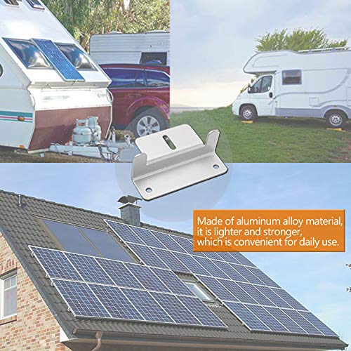 POWISER Solar Panel Mounting Z Bracket Mounts，Solar Panel Roof Mounting