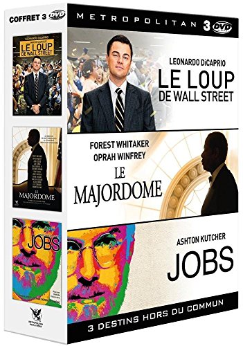 3 destins hors du commun : Le Majordome + Le Loup de Wall Street + Jobs - Pack